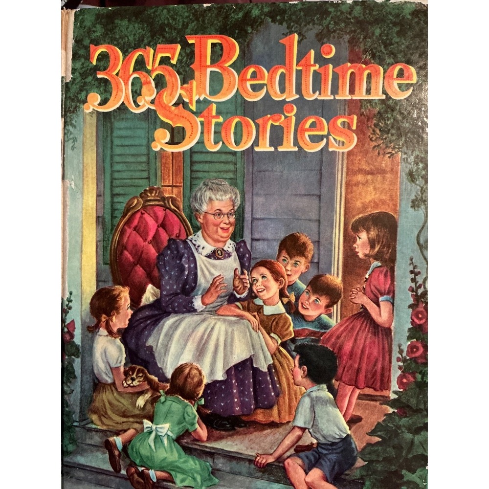 1955 Vintage 365 Bedtime Stories Whitman Publishing Nan Gilbert Jill Elgin Book